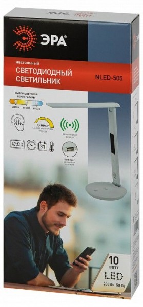 Настольная лампа офисная Эра  NLED-505-10W-W в Кировграде - kirovgrad.ok-mebel.com | фото 5