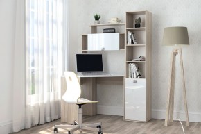 Пенал №11 (Дуб Сонома/Белый глянец) в Кировграде - kirovgrad.ok-mebel.com | фото 4