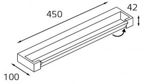 Подсветка для зеркала Italline IT01-1068/45 IT01-1068/45 black в Кировграде - kirovgrad.ok-mebel.com | фото 2
