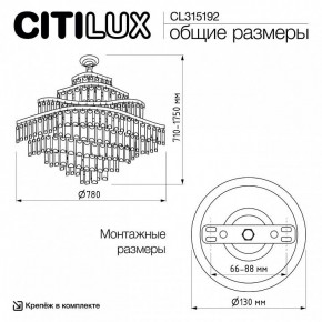Подвесная люстра Citilux Naiad CL315192 в Кировграде - kirovgrad.ok-mebel.com | фото 6