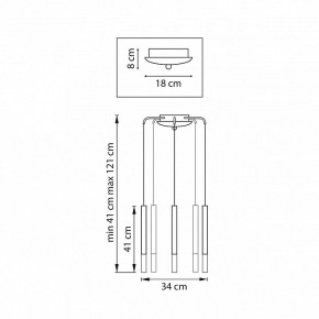Подвесная люстра Lightstar Tubo L5T747147 в Кировграде - kirovgrad.ok-mebel.com | фото 3