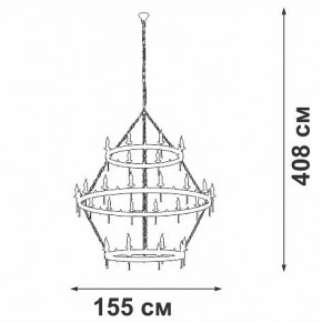 Подвесная люстра Vitaluce V1872 V1872-7/16+8+8 в Кировграде - kirovgrad.ok-mebel.com | фото 3