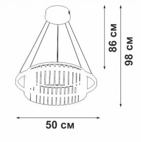 Подвесная люстра Vitaluce V54010 V54010-0/1S в Кировграде - kirovgrad.ok-mebel.com | фото 6