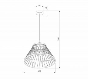 Подвесной светильник Eurosvet Cesta 40017/1 LED коричневый в Кировграде - kirovgrad.ok-mebel.com | фото 5