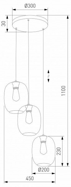 Подвесной светильник TK Lighting Elio 5973 Elio в Кировграде - kirovgrad.ok-mebel.com | фото 3