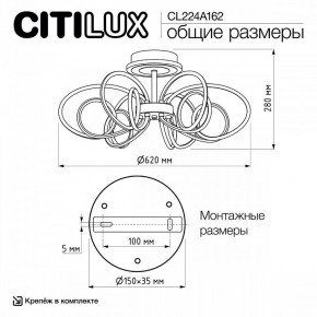 Потолочная люстра Citilux Salma Smart CL224A162 в Кировграде - kirovgrad.ok-mebel.com | фото 12