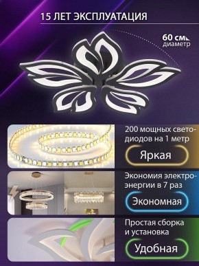 Потолочная люстра Natali Kovaltseva FORTUNA LED LAMPS 81107/5C в Кировграде - kirovgrad.ok-mebel.com | фото 5