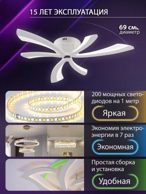 Потолочная люстра Natali Kovaltseva VIO LED LAMPS 81453 в Кировграде - kirovgrad.ok-mebel.com | фото 5