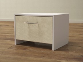 PROxSON Тумба Varna (ЛДСП Белая+ткань Белый/Savana Milk (молочный)) 51x40 в Кировграде - kirovgrad.ok-mebel.com | фото