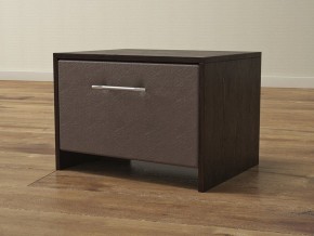 PROxSON Тумба Varna (ЛДСП Венге+экокожа Дуб венге с коричневым) 51x40 в Кировграде - kirovgrad.ok-mebel.com | фото