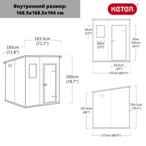 Сарай Манор Пентхаус 6x6 (MANOR PENT 6x6) в Кировграде - kirovgrad.ok-mebel.com | фото 3