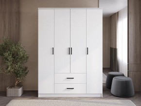 Шкаф 4-х створчатый Титан (белый) в Кировграде - kirovgrad.ok-mebel.com | фото