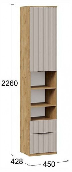 Шкаф комбинированный Хилтон Исп. 2 в Кировграде - kirovgrad.ok-mebel.com | фото 4