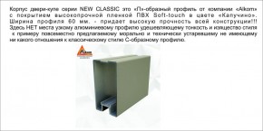 Шкаф-купе 1500 серии NEW CLASSIC K4+K4+B2+PL4 (2 ящика+F обр. штанга) профиль «Капучино» в Кировграде - kirovgrad.ok-mebel.com | фото 18