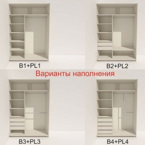 Шкаф-купе 1600 серии SOFT D1+D3+B2+PL1 (2 ящика+1штанга) профиль «Графит» в Кировграде - kirovgrad.ok-mebel.com | фото 5