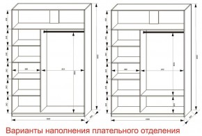 Шкаф-купе 1600 серии SOFT D6+D4+B2+PL2 (2 ящика+1штанга+1 полка) профиль «Капучино» в Кировграде - kirovgrad.ok-mebel.com | фото 8