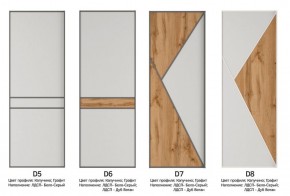 Шкаф-купе 1600 серии SOFT D8+D2+B2+PL4 (2 ящика+F обр.штанга) профиль «Графит» в Кировграде - kirovgrad.ok-mebel.com | фото 10