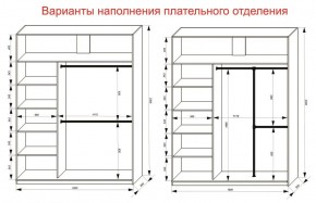 Шкаф-купе 1800 серии SOFT D1+D3+B2+PL1 (2 ящика+1штанга) профиль «Графит» в Кировграде - kirovgrad.ok-mebel.com | фото 7