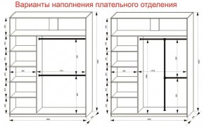 Шкаф-купе 1800 серии SOFT D8+D2+B2+PL4 (2 ящика+F обр.штанга) профиль «Графит» в Кировграде - kirovgrad.ok-mebel.com | фото 8