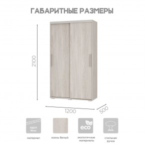 Шкаф-купе ШКК-11 (ясень белый) в Кировграде - kirovgrad.ok-mebel.com | фото 7