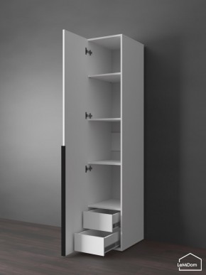 Шкаф Linnea MHR-1-3 2050х400х510 (Белый-М 11.1.2) в Кировграде - kirovgrad.ok-mebel.com | фото 6