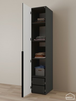 Шкаф Linnea MHR-1-4 2050х400х510 (Графит-М 11.1.25) в Кировграде - kirovgrad.ok-mebel.com | фото 5