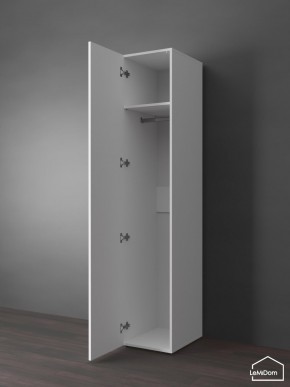 Шкаф Linnea MHR-1PO 2050х400х510 (Белый-М 11.1.1) в Кировграде - kirovgrad.ok-mebel.com | фото 4
