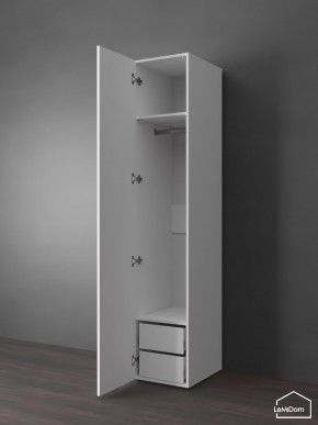 Шкаф Linnea MHR-1PO-3 2050х400х510 (Белый-М 11.1.1) в Кировграде - kirovgrad.ok-mebel.com | фото 4