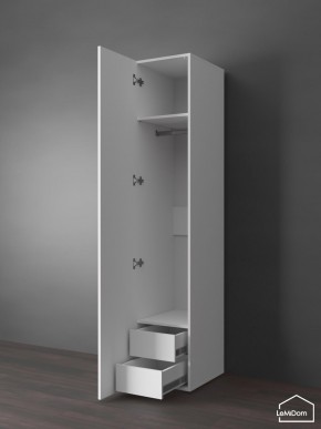 Шкаф Linnea MHR-1PO-3 2050х400х510 (Белый-М 11.1.1) в Кировграде - kirovgrad.ok-mebel.com | фото 5
