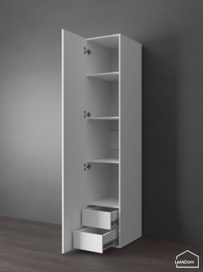 Шкаф Linnea MHR-1PO-4 2050х400х510 (Белый-М 11.1.1) в Кировграде - kirovgrad.ok-mebel.com | фото 4