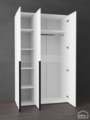Шкаф Linnea MHR-3-1 2050х1200х510 (Белый-М 11.1.1) в Кировграде - kirovgrad.ok-mebel.com | фото 4