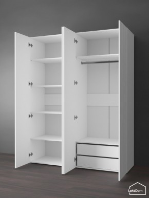 Шкаф Linnea MHR-4PO-2 2050х1600х510 (Белый-М 11.1.2) в Кировграде - kirovgrad.ok-mebel.com | фото 5