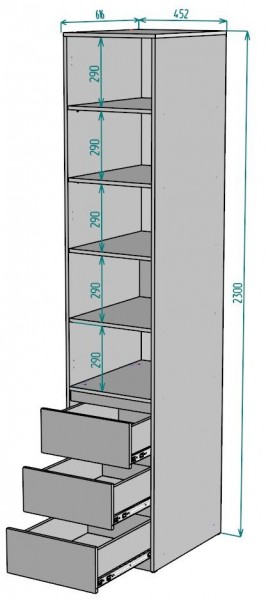 Шкаф Мальта H161 в Кировграде - kirovgrad.ok-mebel.com | фото 2