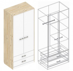 Шкаф "Милана" 2-х створчатый с 2 ящиками в Кировграде - kirovgrad.ok-mebel.com | фото 3