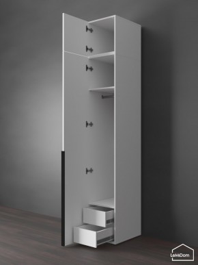 Шкаф с антресолью Linnea MHR-1A-3 2450х400х510 (Белый-М 11.1.2) в Кировграде - kirovgrad.ok-mebel.com | фото 6