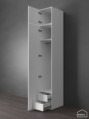 Шкаф с антресолью Linnea MHR-1POA-3 2450х400х510 (Белый-М 11.1.1) в Кировграде - kirovgrad.ok-mebel.com | фото 6