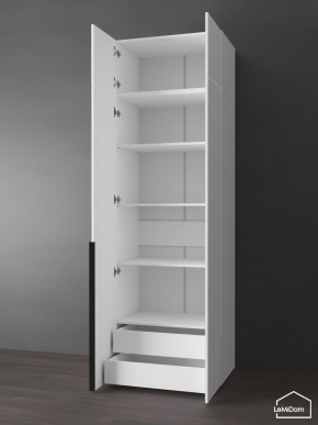 Шкаф с антресолью Linnea MHR-2A-4 2450х800х510 (Белый-М 11.1.1) в Кировграде - kirovgrad.ok-mebel.com | фото 5