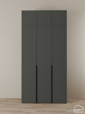 Шкаф с антресолью Linnea MHR-3A-1 2450х1200х510 (Графит-М 11.1.25) в Кировграде - kirovgrad.ok-mebel.com | фото