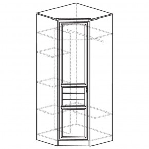 Шкаф угловой 50 Лира Нортон светлый (угол 854х854) в Кировграде - kirovgrad.ok-mebel.com | фото 2