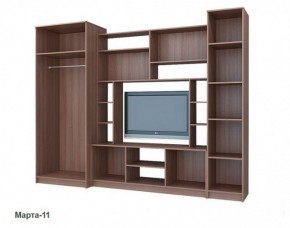Стенка Марта 11 (Венге/Беленый дуб) в Кировграде - kirovgrad.ok-mebel.com | фото 4