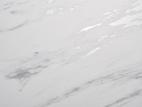 Стол BELLUNO 160 MARBLES KL-99 Белый мрамор матовый, итальянская керамика/ белый каркас, ®DISAUR в Кировграде - kirovgrad.ok-mebel.com | фото 3