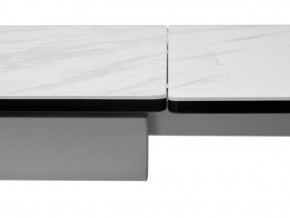 Стол BELLUNO 160 MARBLES KL-99 Белый мрамор матовый, итальянская керамика/ белый каркас, ®DISAUR в Кировграде - kirovgrad.ok-mebel.com | фото 9