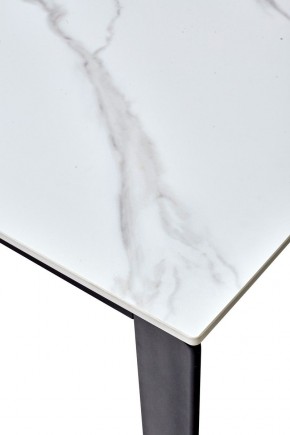 Стол CORNER 120 MATT WHITE MARBLE SOLID CERAMIC / BLACK, ®DISAUR в Кировграде - kirovgrad.ok-mebel.com | фото 3