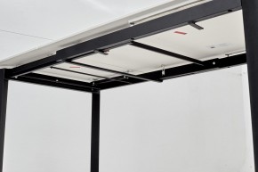 Стол CORNER 120 MATT WHITE MARBLE SOLID CERAMIC / BLACK, ®DISAUR в Кировграде - kirovgrad.ok-mebel.com | фото 9