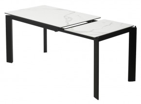 Стол CORNER 120 MATTE STATUARIO Белый мрамор матовый керамика, стекло/ черный каркас, ®DISAUR в Кировграде - kirovgrad.ok-mebel.com | фото 4