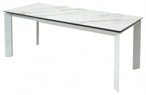 Стол CREMONA 160 KL-188 Контрастный мрамор / белый каркас, ®DISAUR в Кировграде - kirovgrad.ok-mebel.com | фото 3