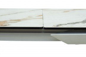 Стол CREMONA 160 KL-188 Контрастный мрамор / белый каркас, ®DISAUR в Кировграде - kirovgrad.ok-mebel.com | фото 5