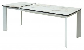 Стол CREMONA 160 KL-188 Контрастный мрамор / белый каркас, ®DISAUR в Кировграде - kirovgrad.ok-mebel.com | фото 6