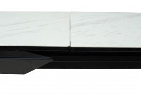 Стол CREMONA 160 KL-99 Белый мрамор матовый, итальянская керамика / черный каркас, ®DISAUR в Кировграде - kirovgrad.ok-mebel.com | фото 4