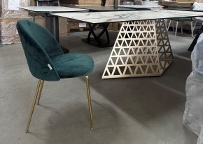 Стол ENNA 220 KL-188 Контрастный мрамор матовый, итальянская керамика/ каркас цвета шампань, ®DISAUR в Кировграде - kirovgrad.ok-mebel.com | фото 7